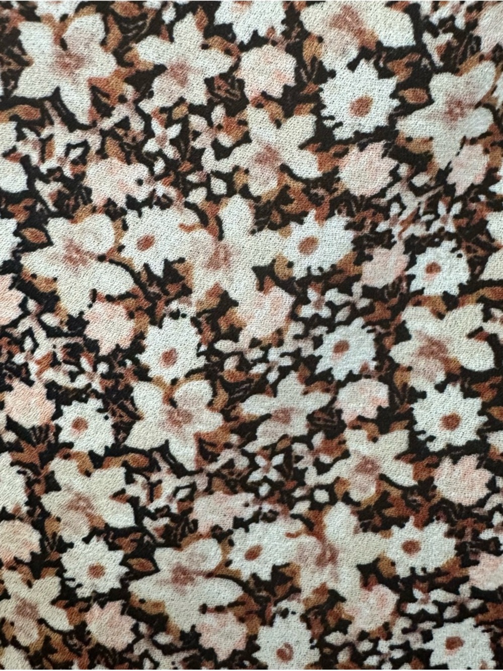 Abercrombie Babydoll Tall Mini Dress Ruched Long-Sleeve Floral - Picture 6 of 13